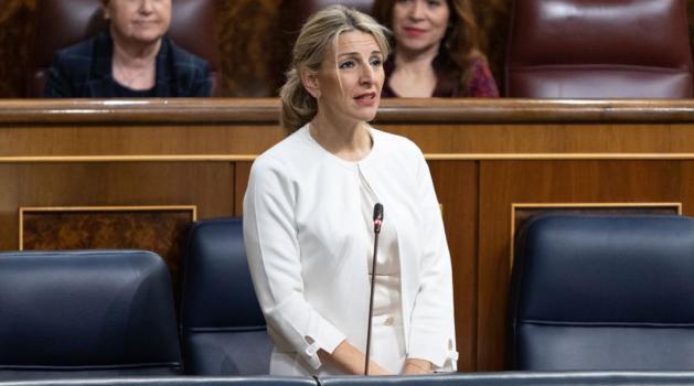 Yolanda Díaz, en el Pleno del Congreso | Foto del Congreso